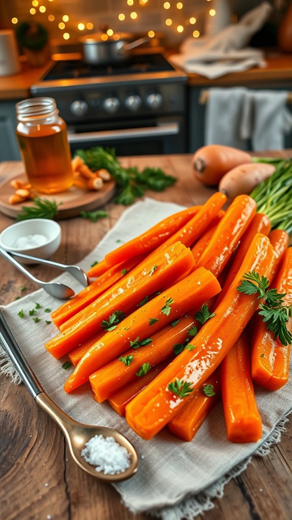 honey glazed carrot side dish