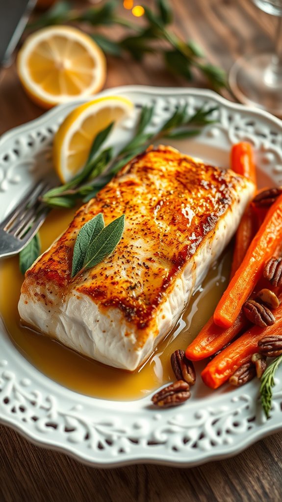 honey glazed carrots with pecans