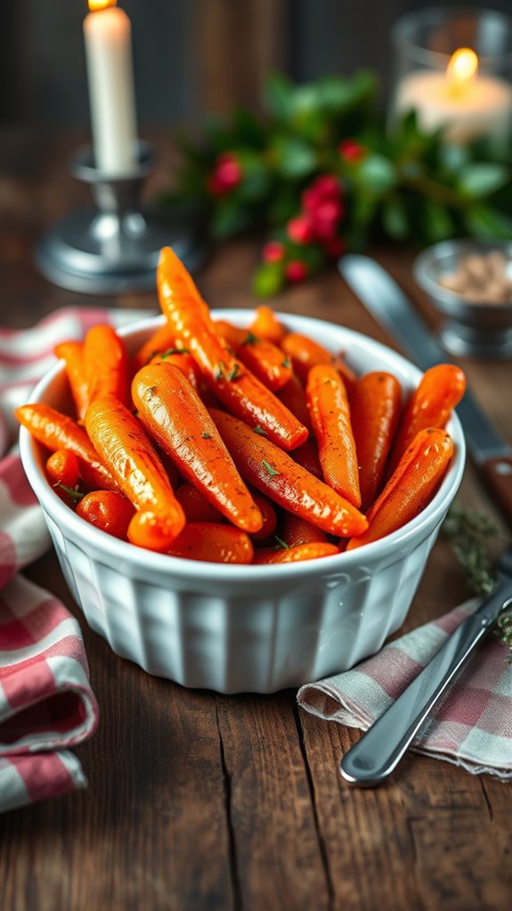 honey glazed holiday carrots