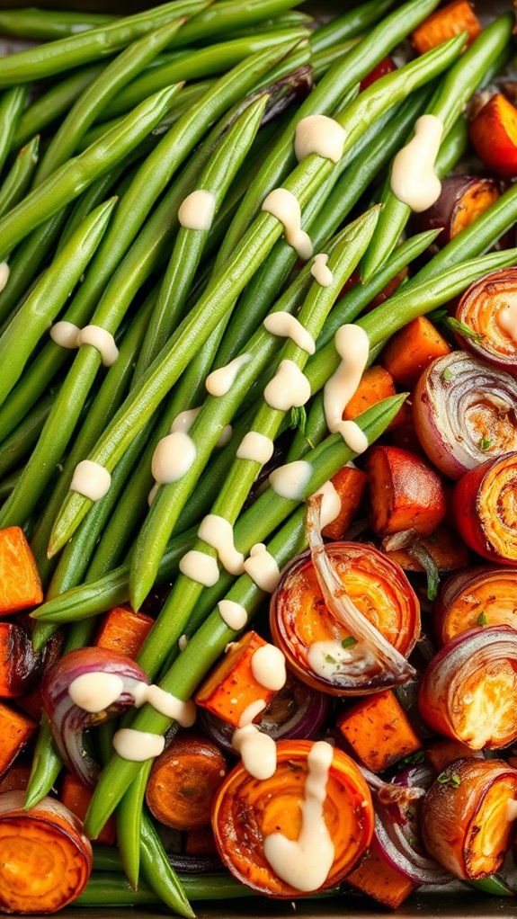 honey mustard vegetable side