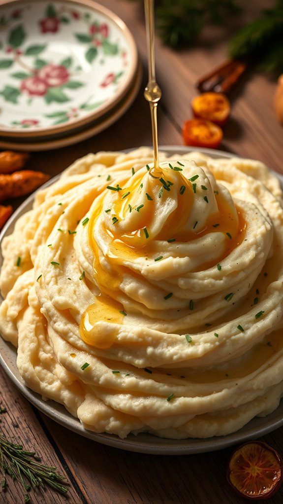 indulgent garlic truffle potatoes