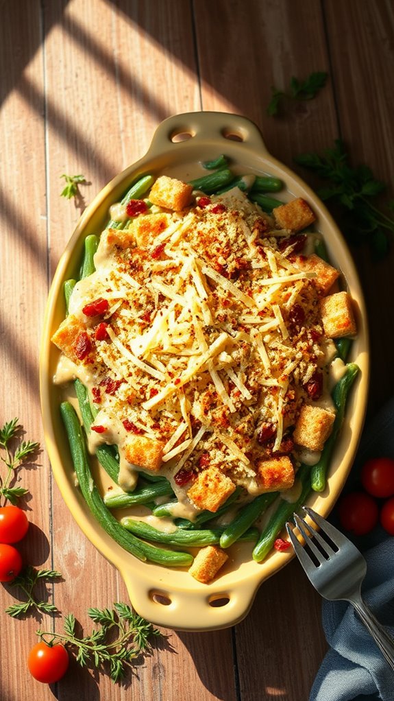 italian herb green bean casserole