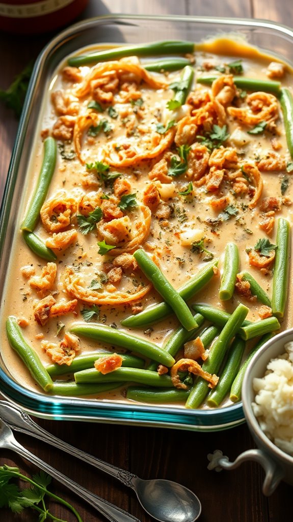 italian herb green bean casserole