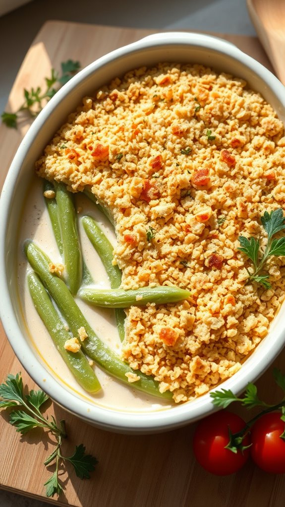 italian herb green bean casserole