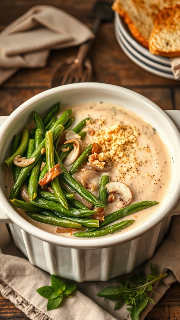 italian herb green bean casserole