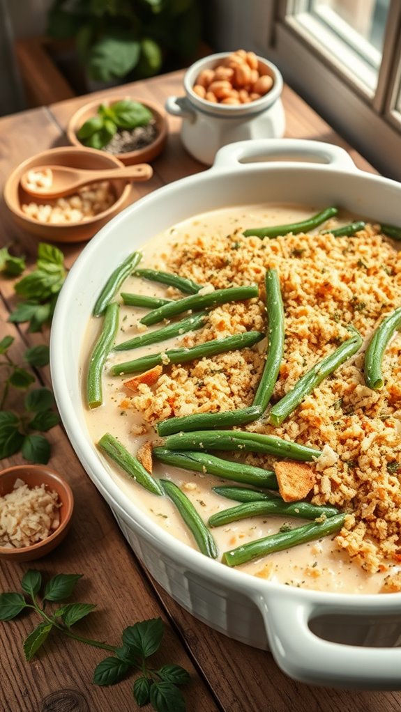 italian herb green bean casserole