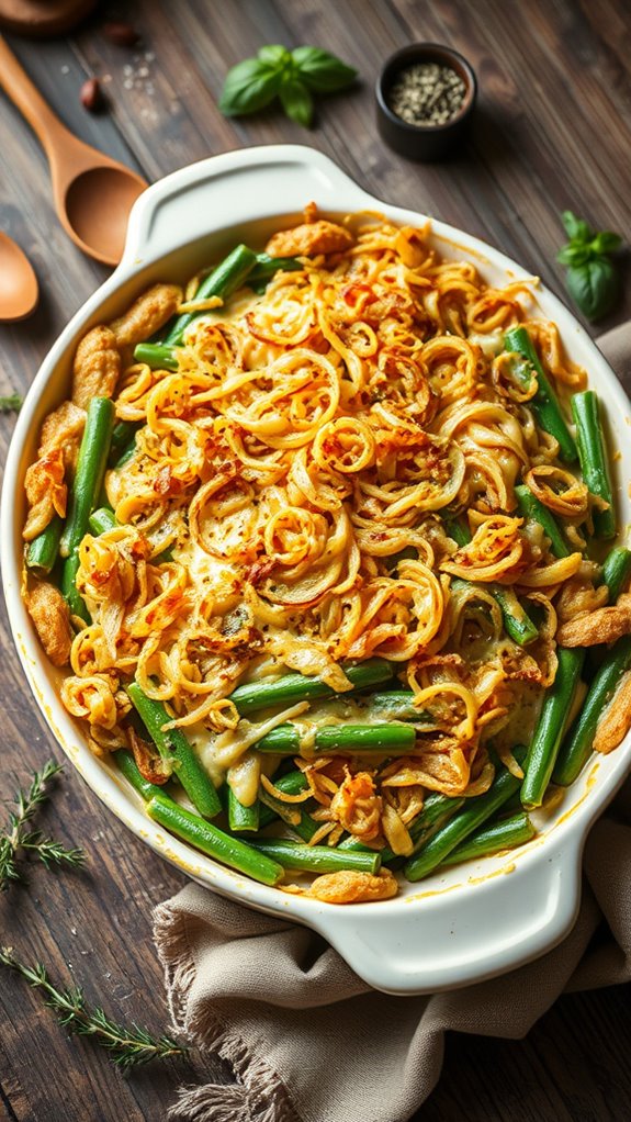 italian herb green beans casserole