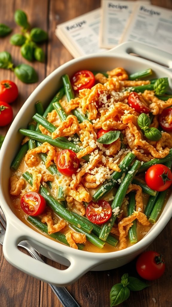 italian inspired green bean casserole
