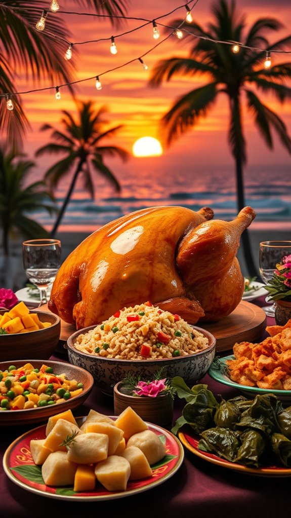 jerk turkey with pineapple glaze