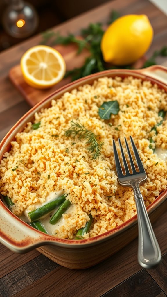 lemon dill green bean casserole