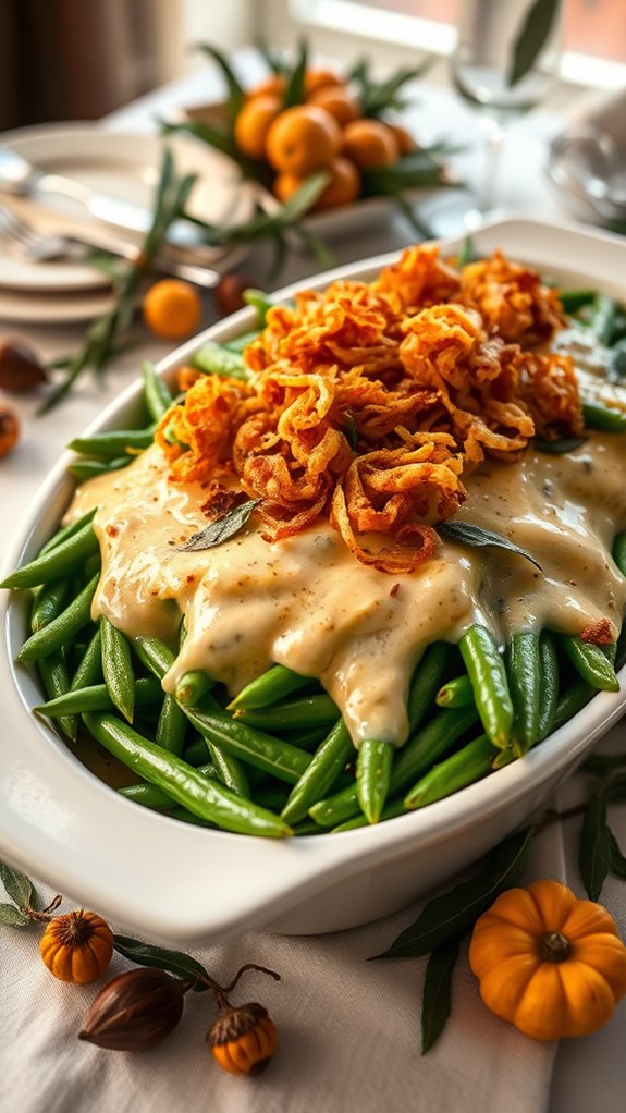 lemon garlic green bean casserole