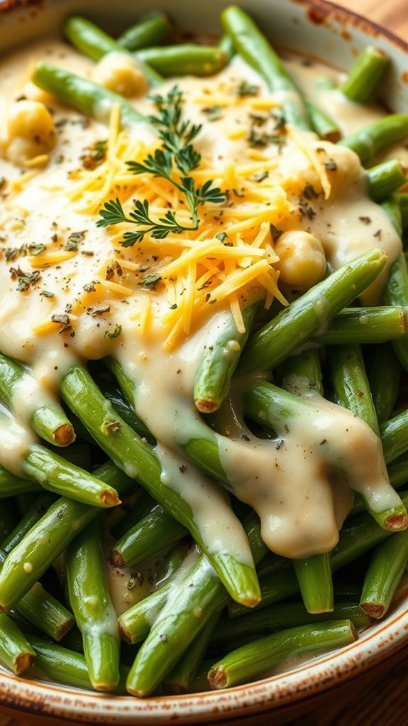 lemon herb green bean casserole