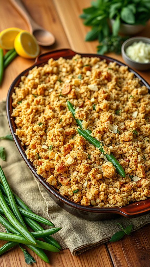 lemon parmesan green beans