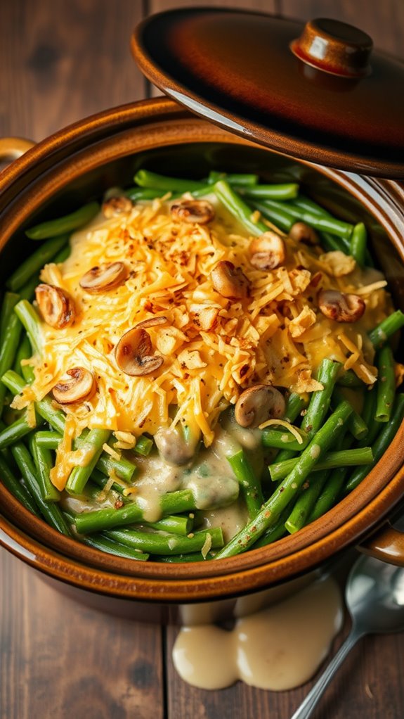 loaded green bean casserole
