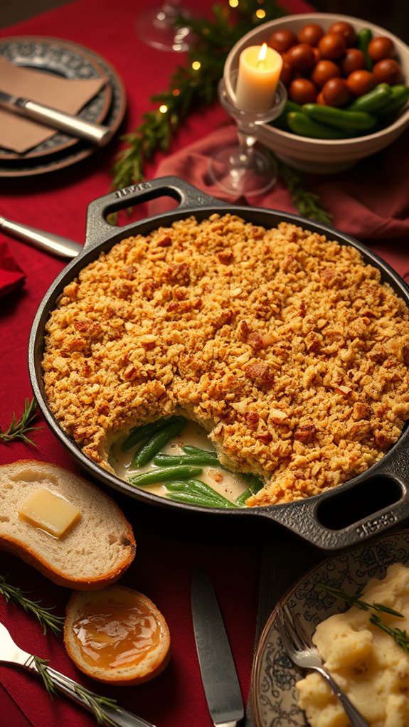 loaded green bean casserole