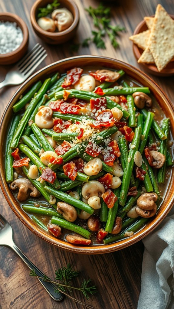 loaded green bean casserole