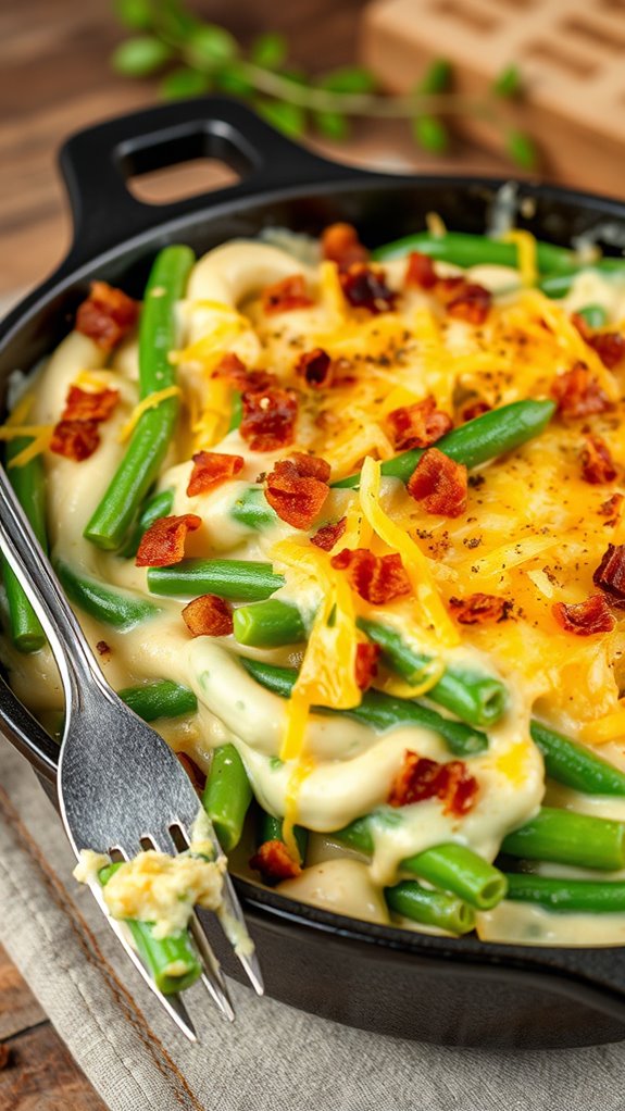 loaded ranch green beans
