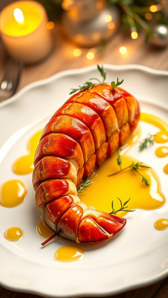 lobster tails in creamy sauce