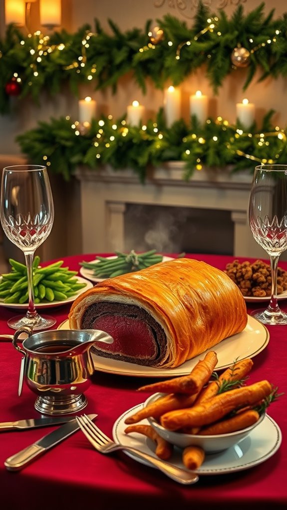 luxurious festive beef dish