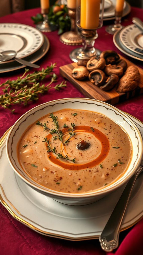 luxurious mushroom soup recipe