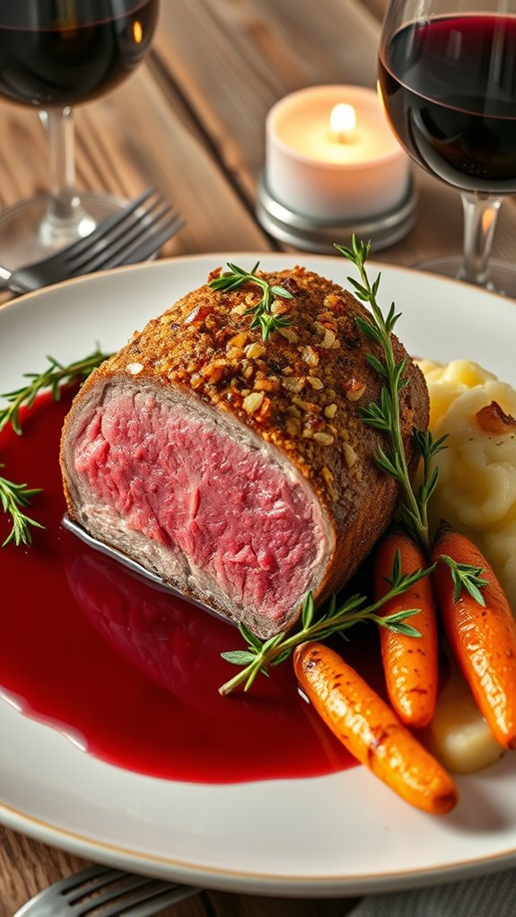 luxurious roasted beef tenderloin