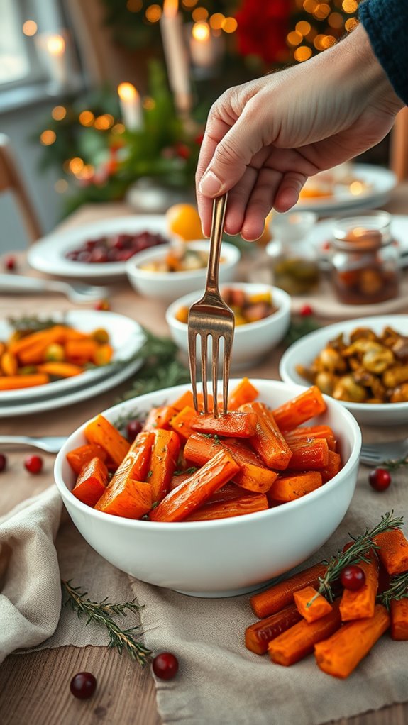 maple glazed carrots with thyme