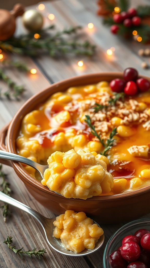 maple glazed creamed corn casserole