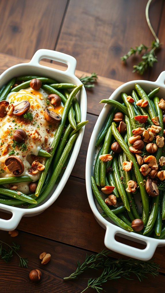 maple glazed green bean casserole