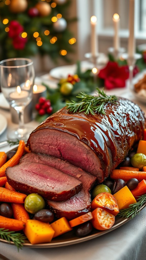 maple glazed roast beef