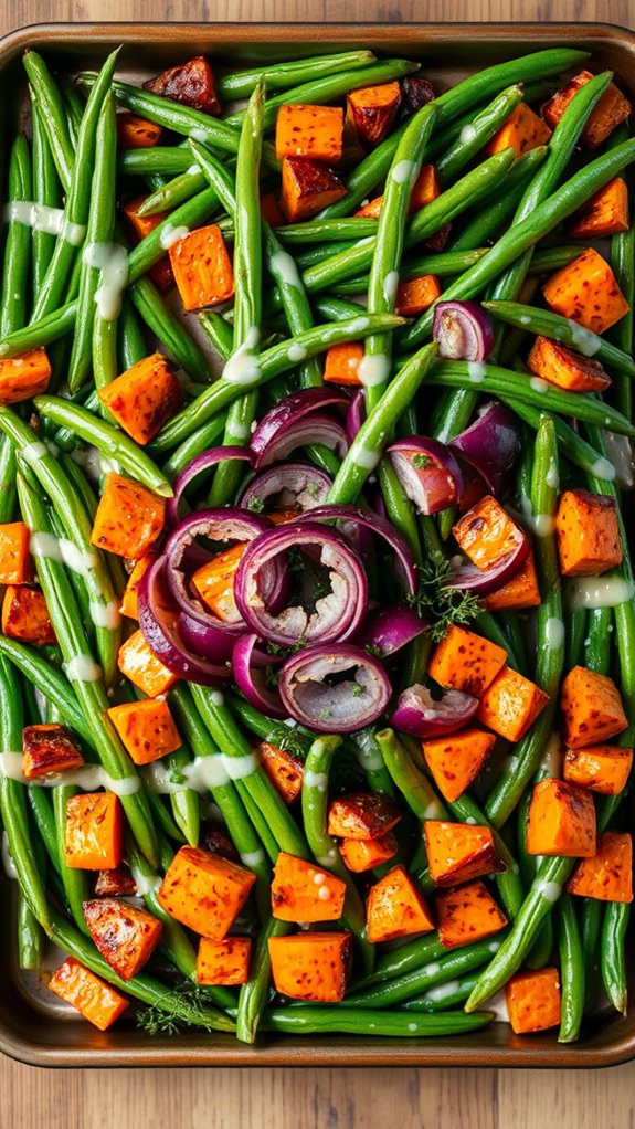 maple glazed roasted vegetable medley