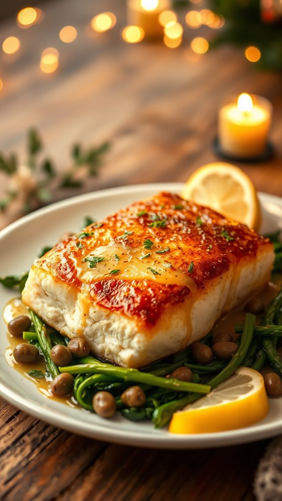 maple monkfish with beurre blanc