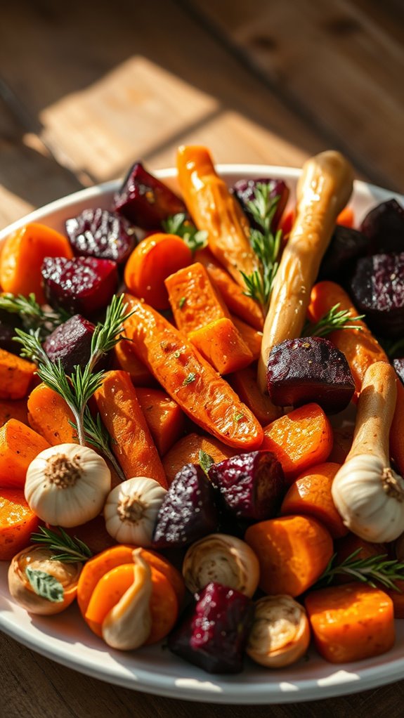 maple roasted sweet potatoes recipe