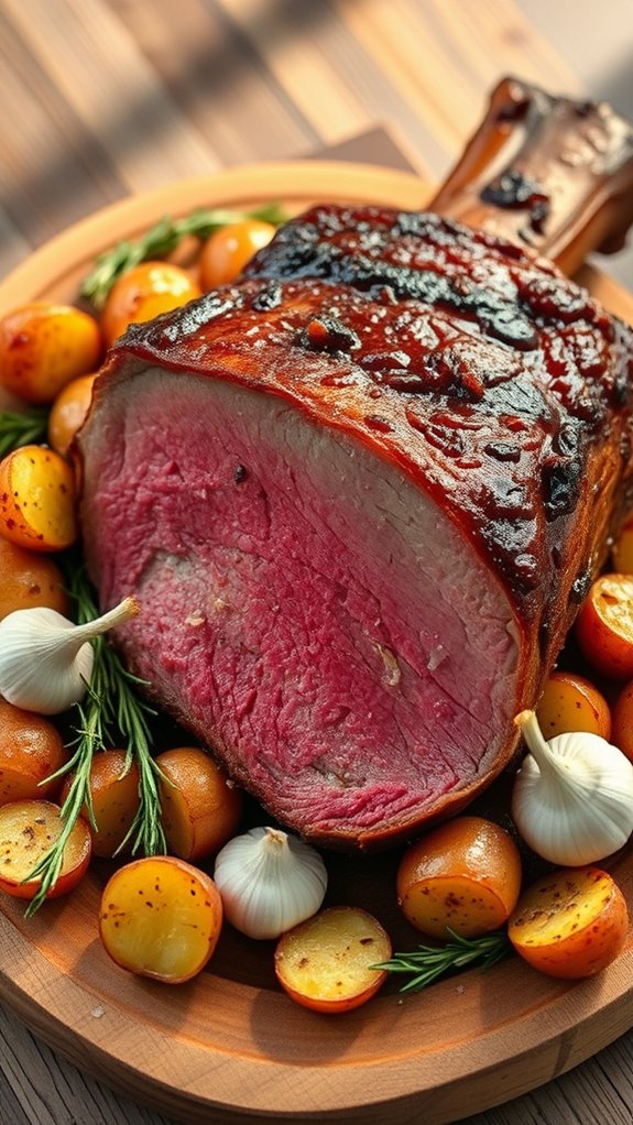 mediterranean garlic infused prime rib