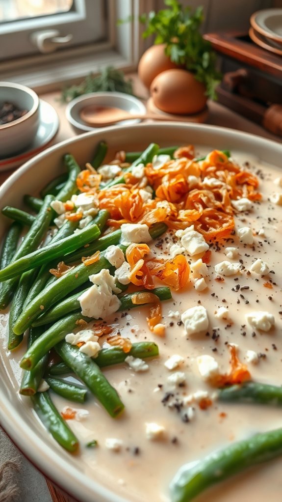 mediterranean green bean bake