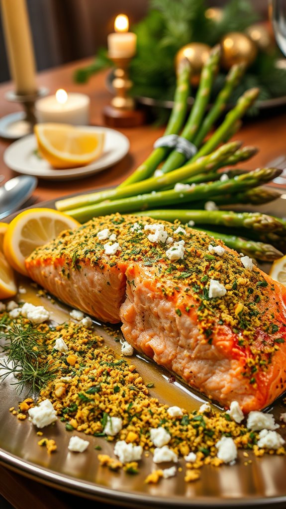 mediterranean salmon with asparagus