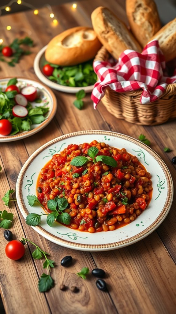 mediterranean vegan lentil bolognese