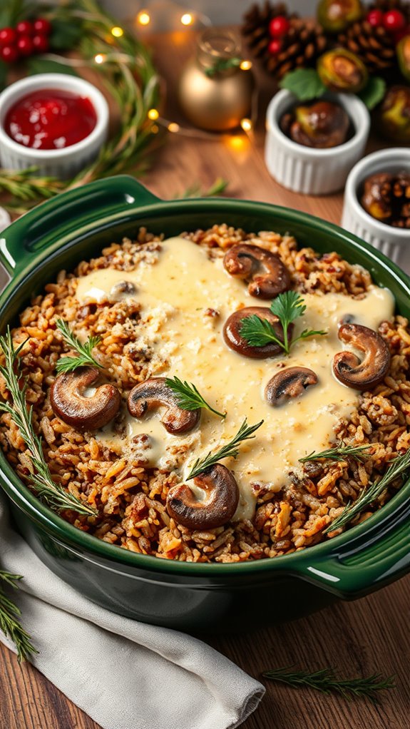mushroom and wild rice casserole