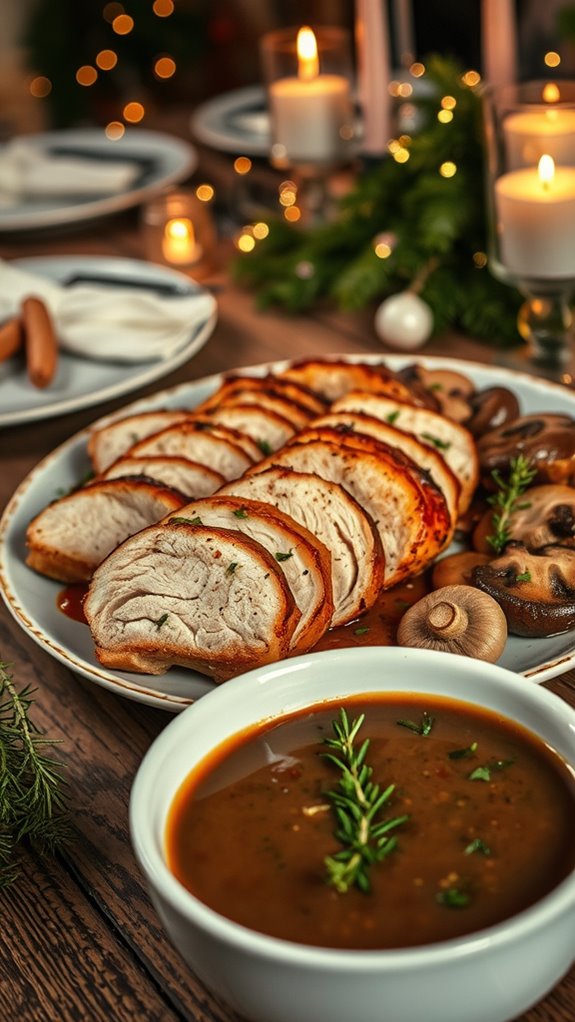 mushroom garlic thyme sauce