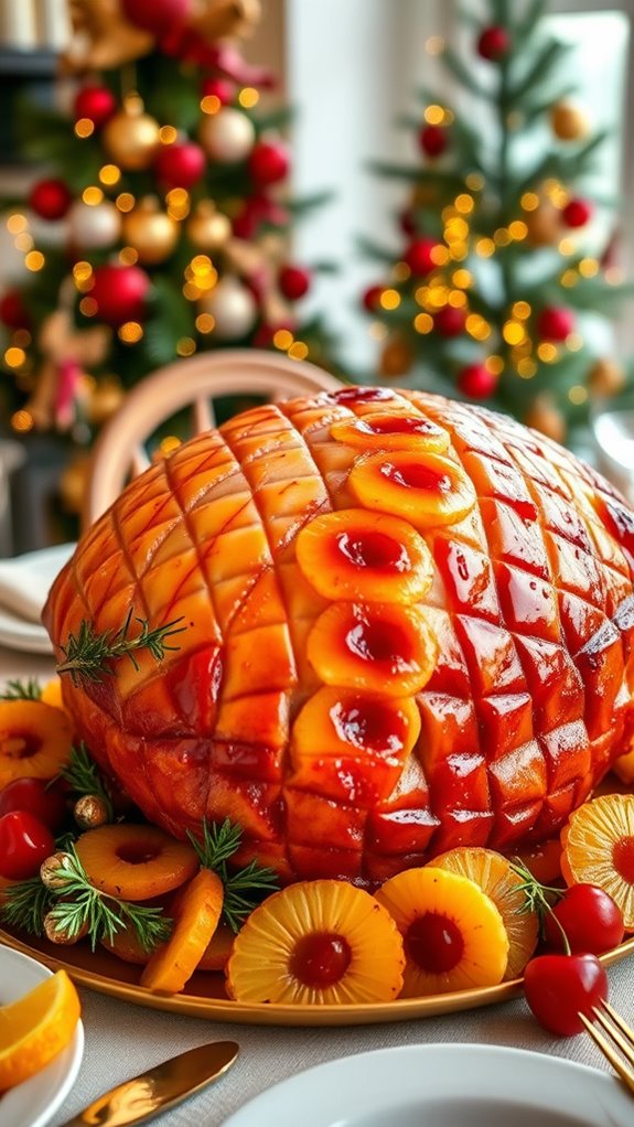 mustard citrus glazed ham