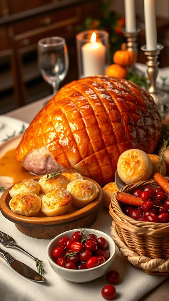 mustard glazed ham scalloped potatoes