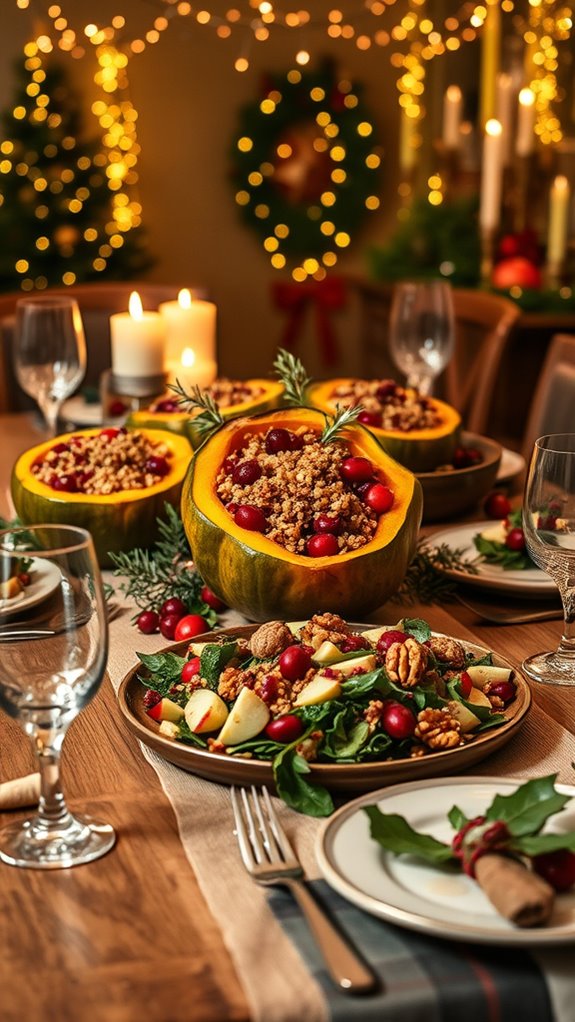 nutritious festive stuffed squash