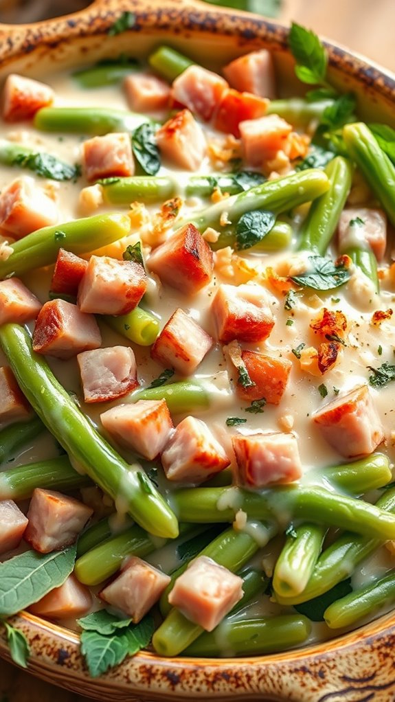 nutritious ham green bean casserole