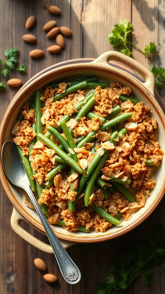 nutty green bean casserole