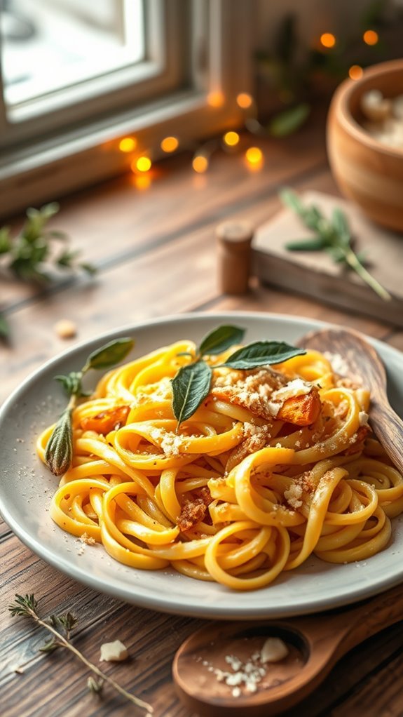 nutty parmesan sage topping