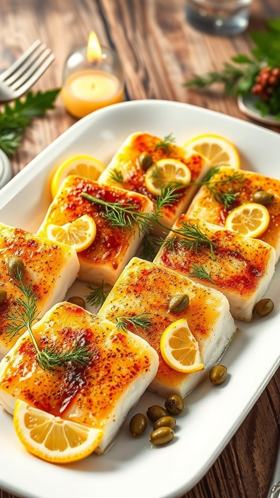 pan roast cod with lemon
