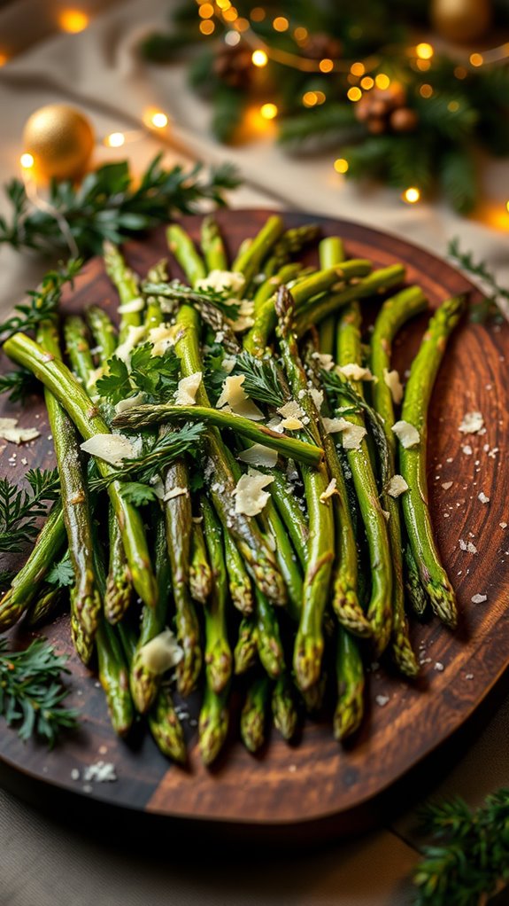 parmesan herb asparagus dish