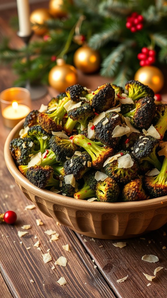 parmesan roasted broccoli side dish