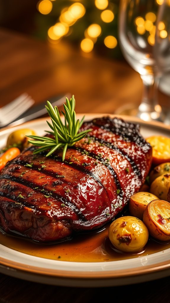 perfect steak doneness achieved