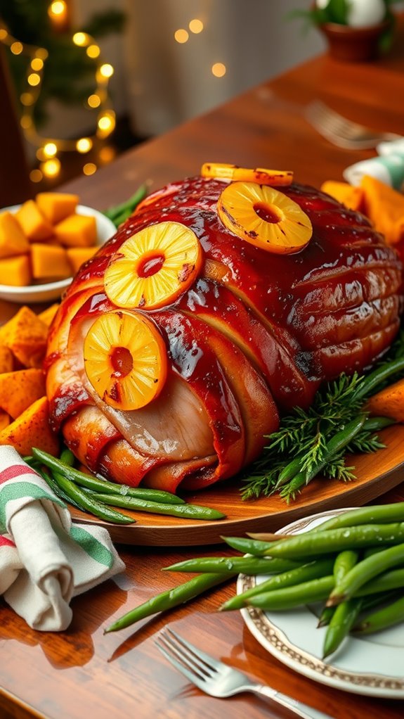 perfectly glazed holiday ham