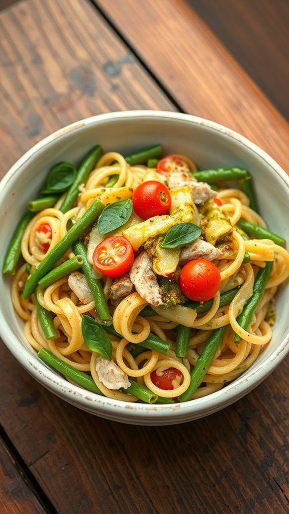 pesto chicken leftover bowl